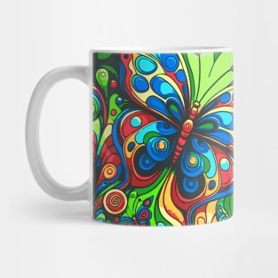 Colorful Butterflies Pattern Mug